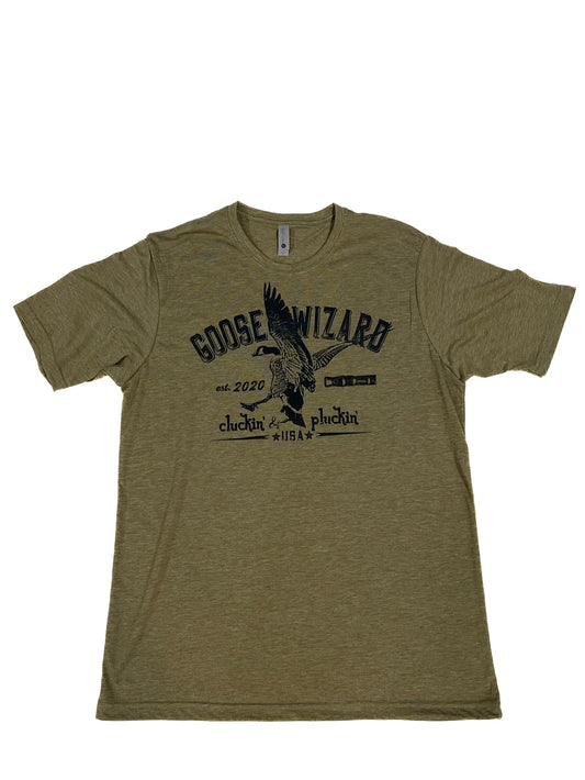 Military Green Goose Wizard T-Shirt